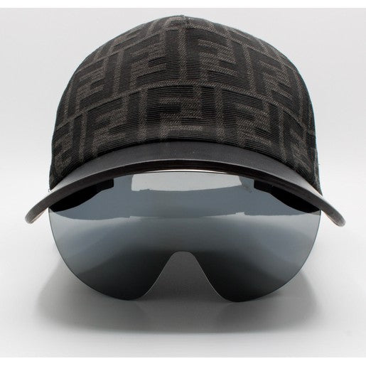 Cap Monogram FF Noir Visière
