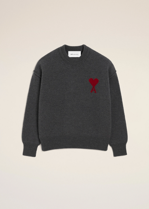 PULL GRIS COL ROND AMl