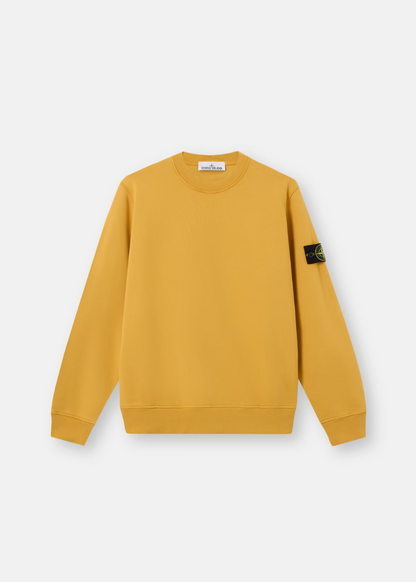PULL COTON MOUTARDE STONE
