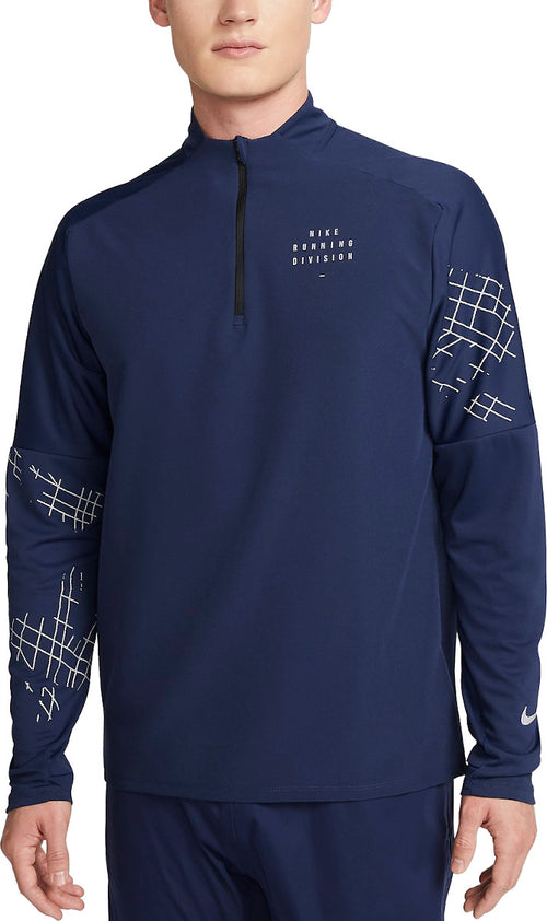 Maillot demi-zip manches longues Dri-Fit Run Division