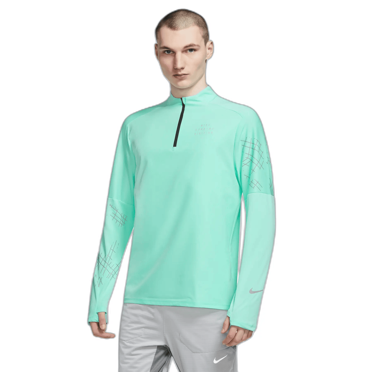 Maillot demi-zip manches longues Dri-Fit Run Division